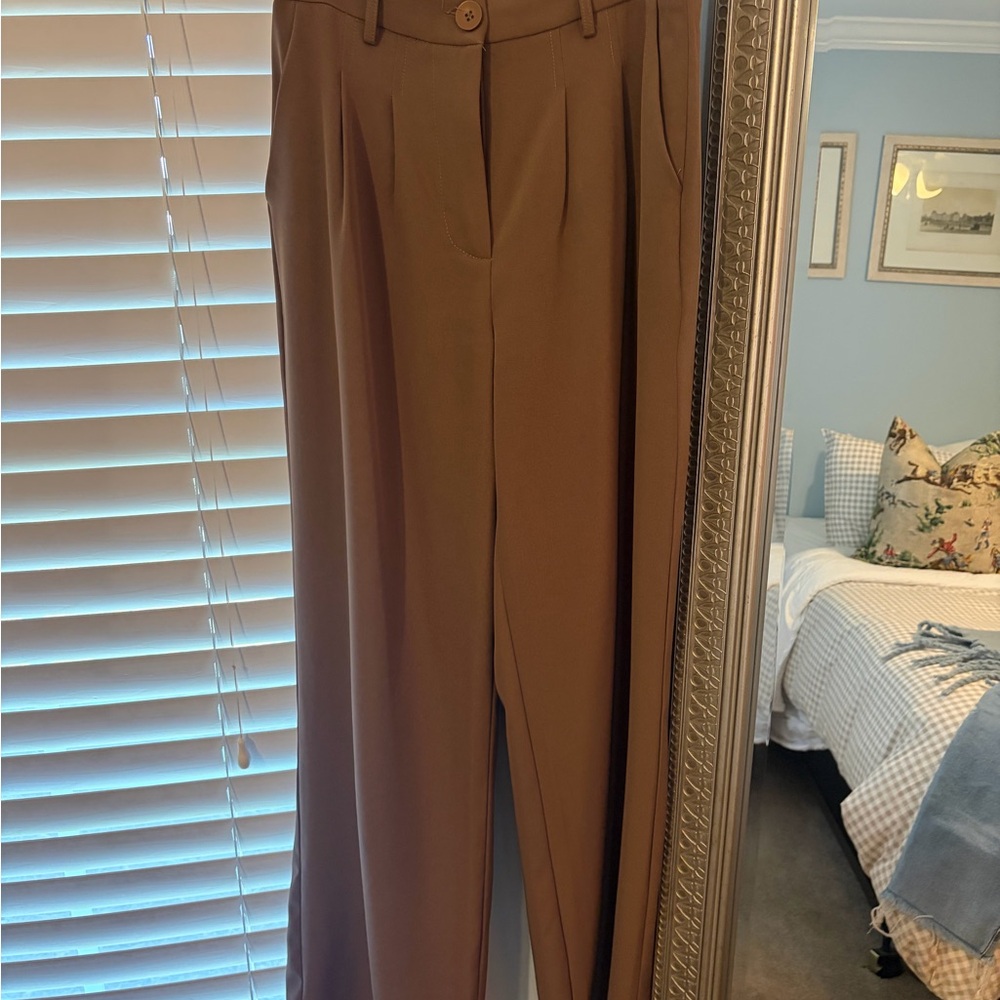 Princess Polly High-Waist Wide Leg Pants - brown